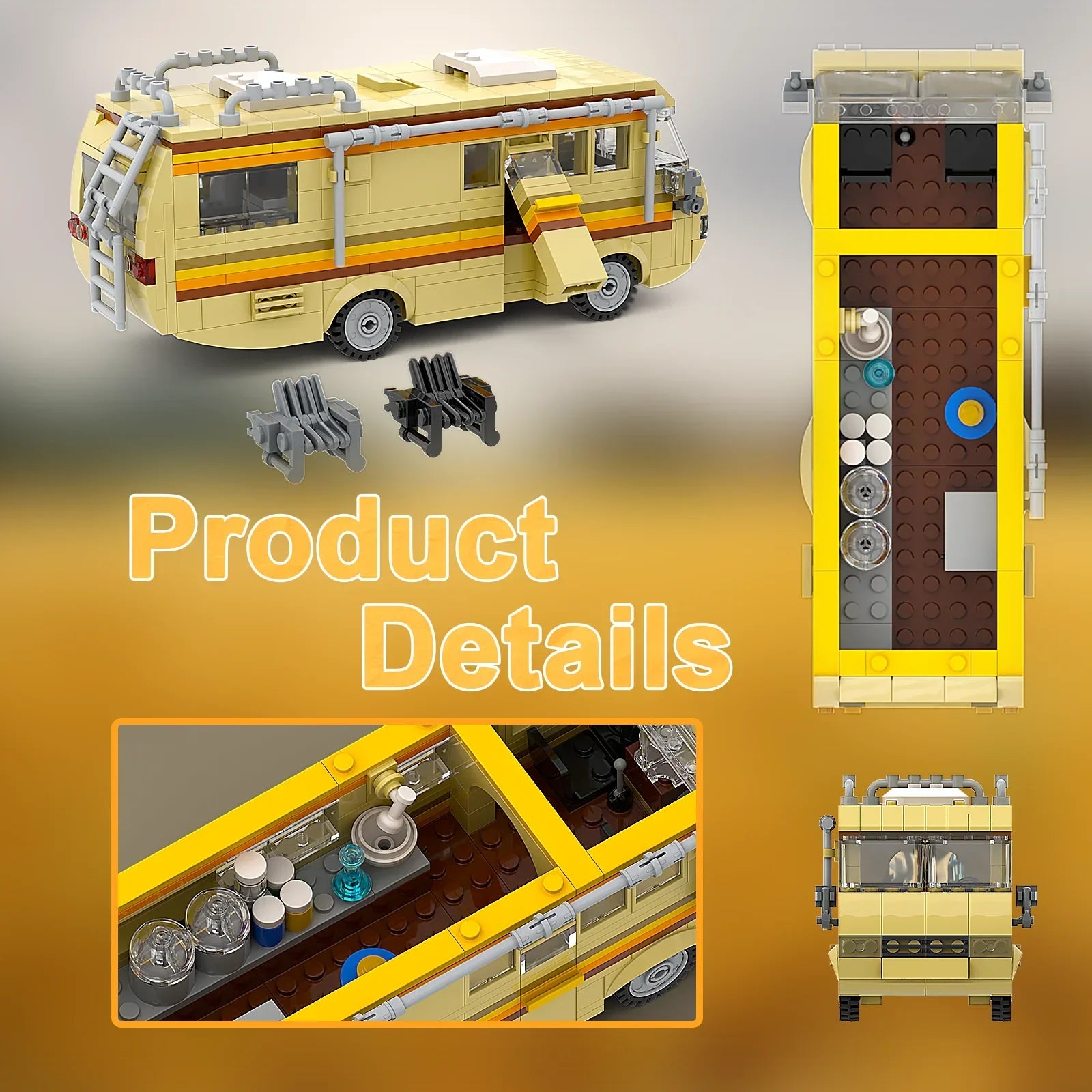 Break Bad RV Camper Building Blocks Toy Set (360PCS)