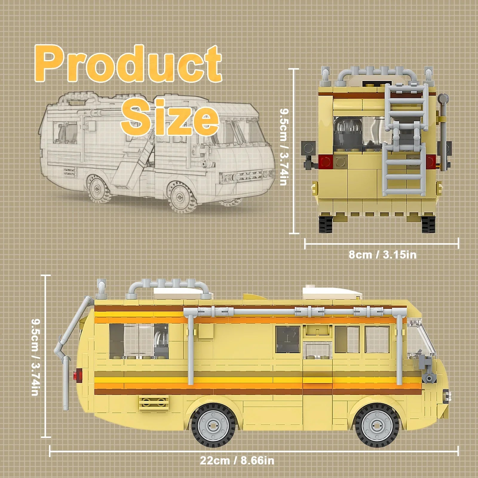 Break Bad RV Camper Building Blocks Toy Set (360PCS)