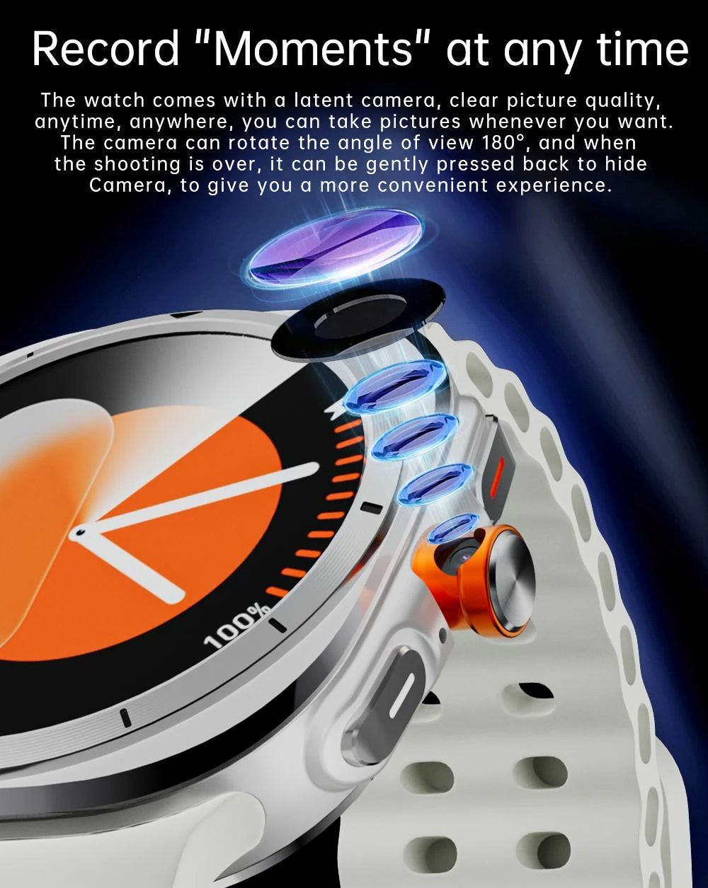 2025 New 4G U8 Android Smartwatch Ultra Smart 3+32GB with SIM Card Heart Rate Tracker and Call Answering Features