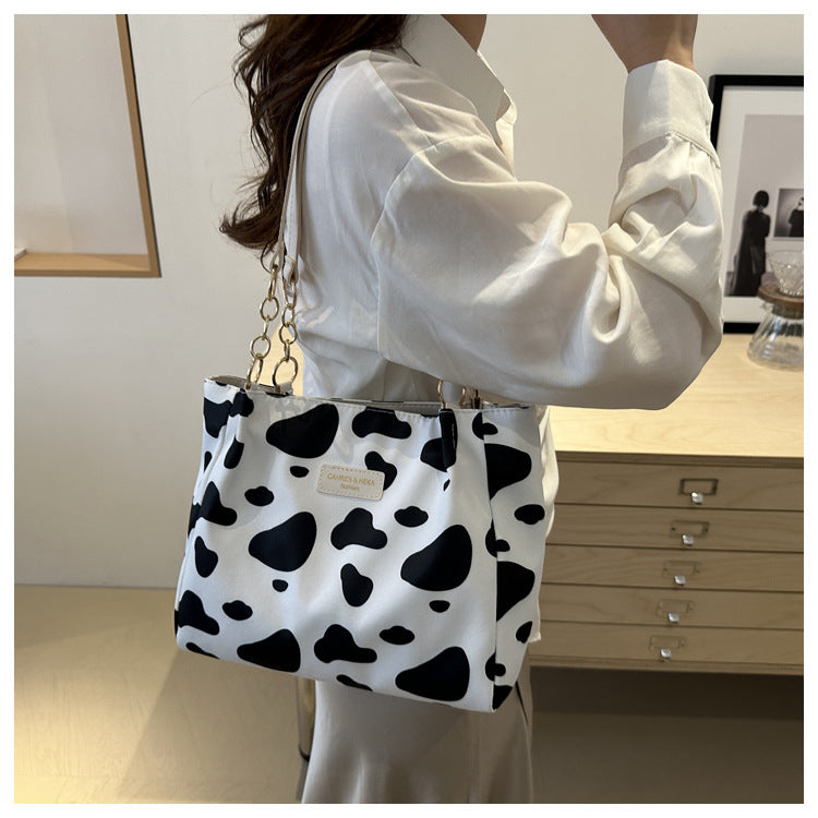 2024 New Korean Style Hand Carrying Large Capacity Personalized Casual Fashion Canvas Women's Bag Hand Carrying Shoulder Bag Tote Bag