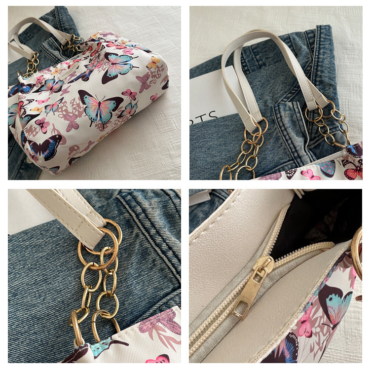 2024 New Korean Style Hand Carrying Large Capacity Personalized Casual Fashion Canvas Women's Bag Hand Carrying Shoulder Bag Tote Bag