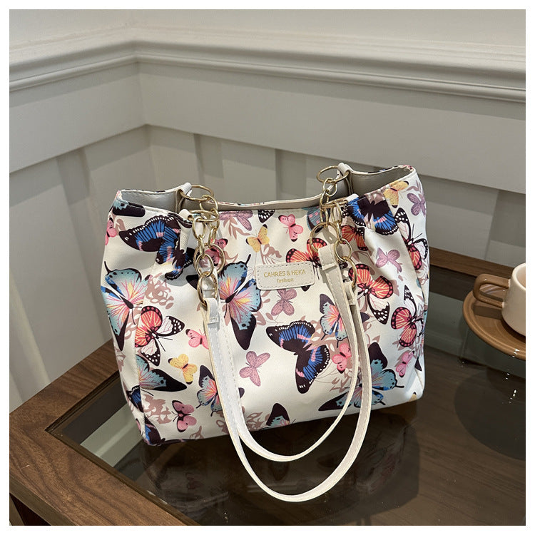 2024 New Korean Style Hand Carrying Large Capacity Personalized Casual Fashion Canvas Women's Bag Hand Carrying Shoulder Bag Tote Bag