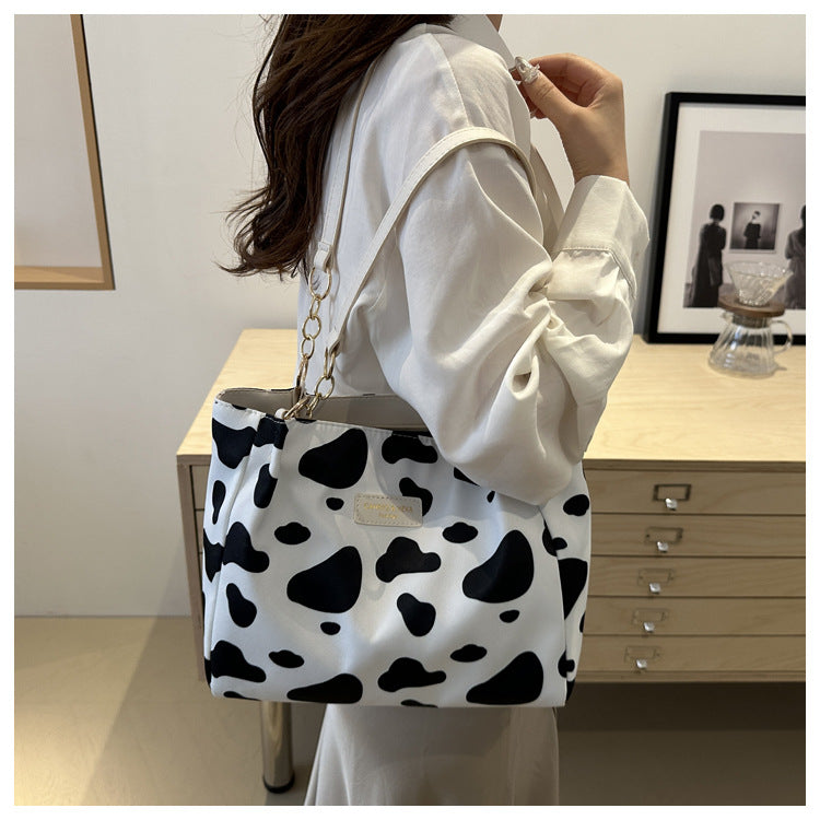 2024 New Korean Style Hand Carrying Large Capacity Personalized Casual Fashion Canvas Women's Bag Hand Carrying Shoulder Bag Tote Bag