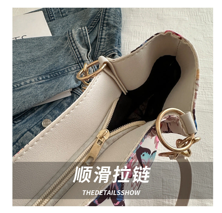 2024 New Korean Style Hand Carrying Large Capacity Personalized Casual Fashion Canvas Women's Bag Hand Carrying Shoulder Bag Tote Bag