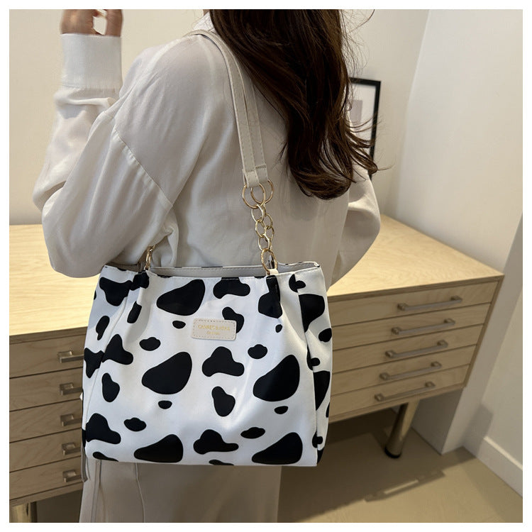 2024 New Korean Style Hand Carrying Large Capacity Personalized Casual Fashion Canvas Women's Bag Hand Carrying Shoulder Bag Tote Bag