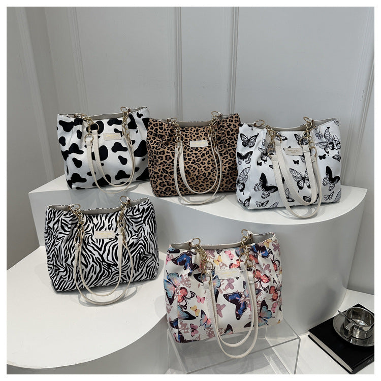 2024 New Korean Style Hand Carrying Large Capacity Personalized Casual Fashion Canvas Women's Bag Hand Carrying Shoulder Bag Tote Bag