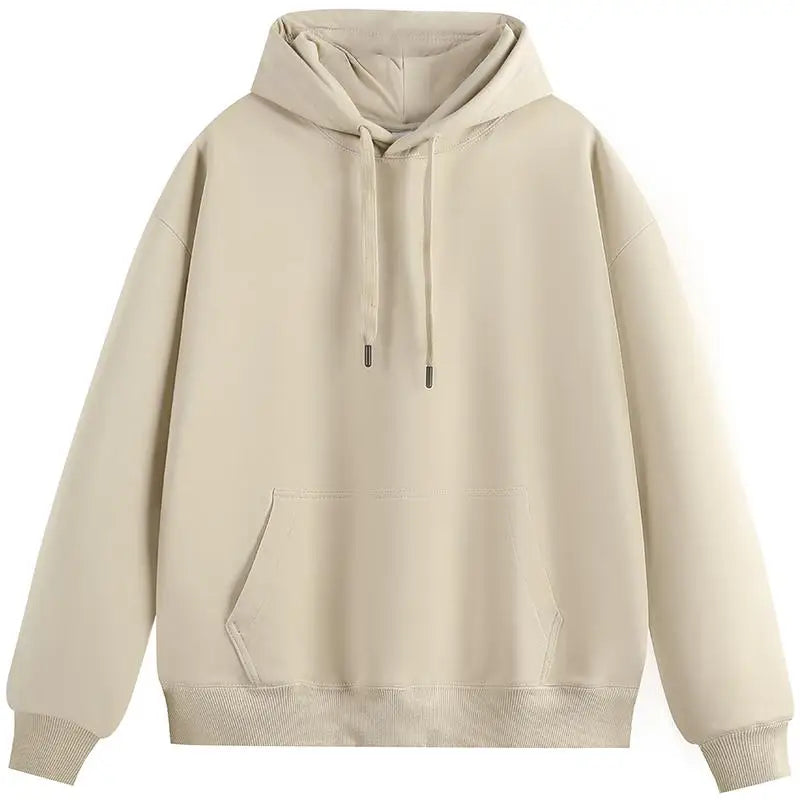 2025 New  Fashion Men's Hoodies New Autumn Winter Casual Thick Warm Top Solid Color Pullover Hoodie Sweatshirt