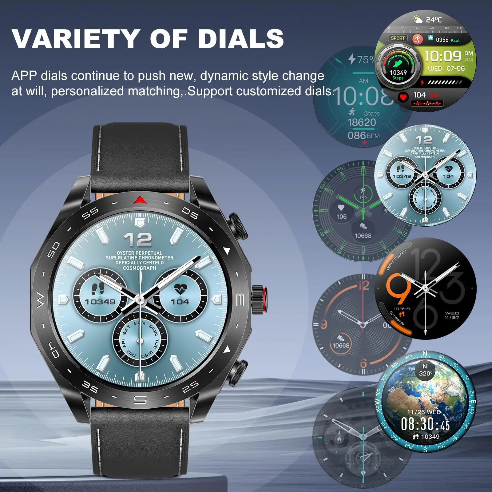 2024 TWS 2-in-1 Bluetooth Earphones Men Smart Watch Bluetooth Call GPS
