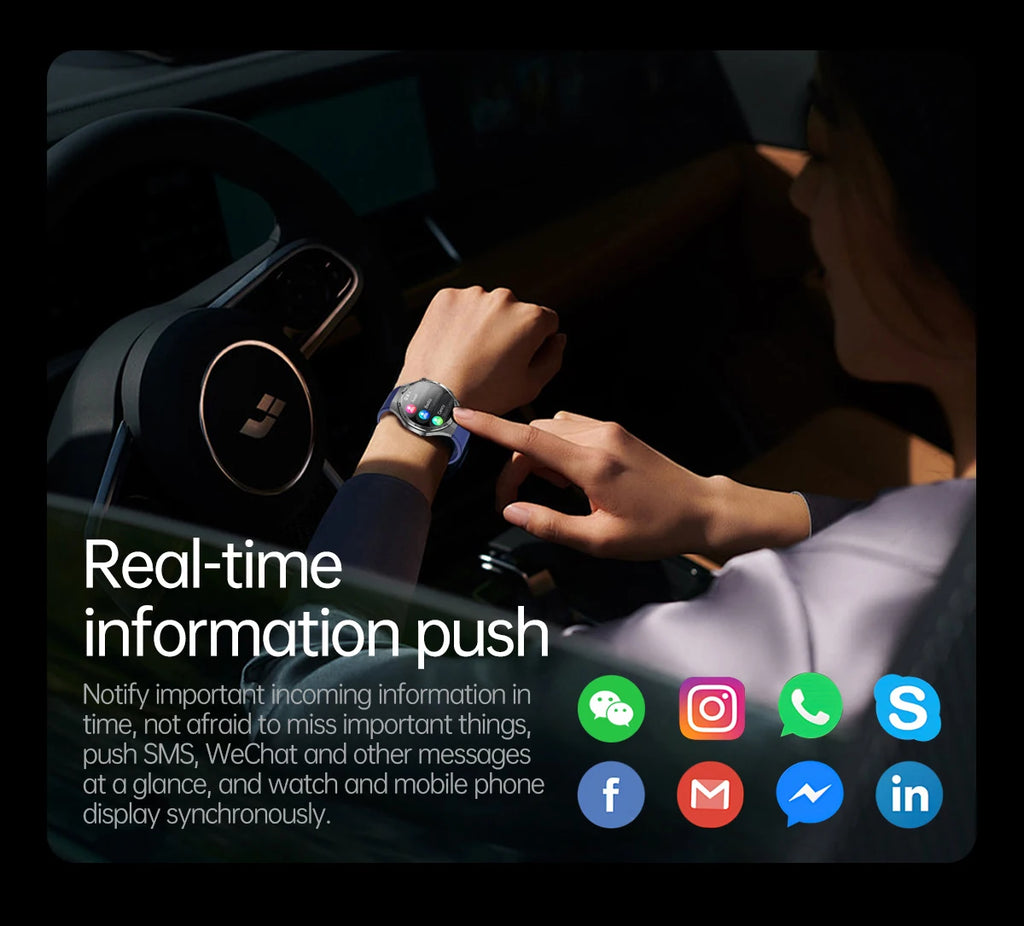 2025 New For HUAWEI ECG+PPG Three High Smart Watch Lipids Uric acid Blood pressure Smartwatch Men NFC Sport HD Call Health Clock