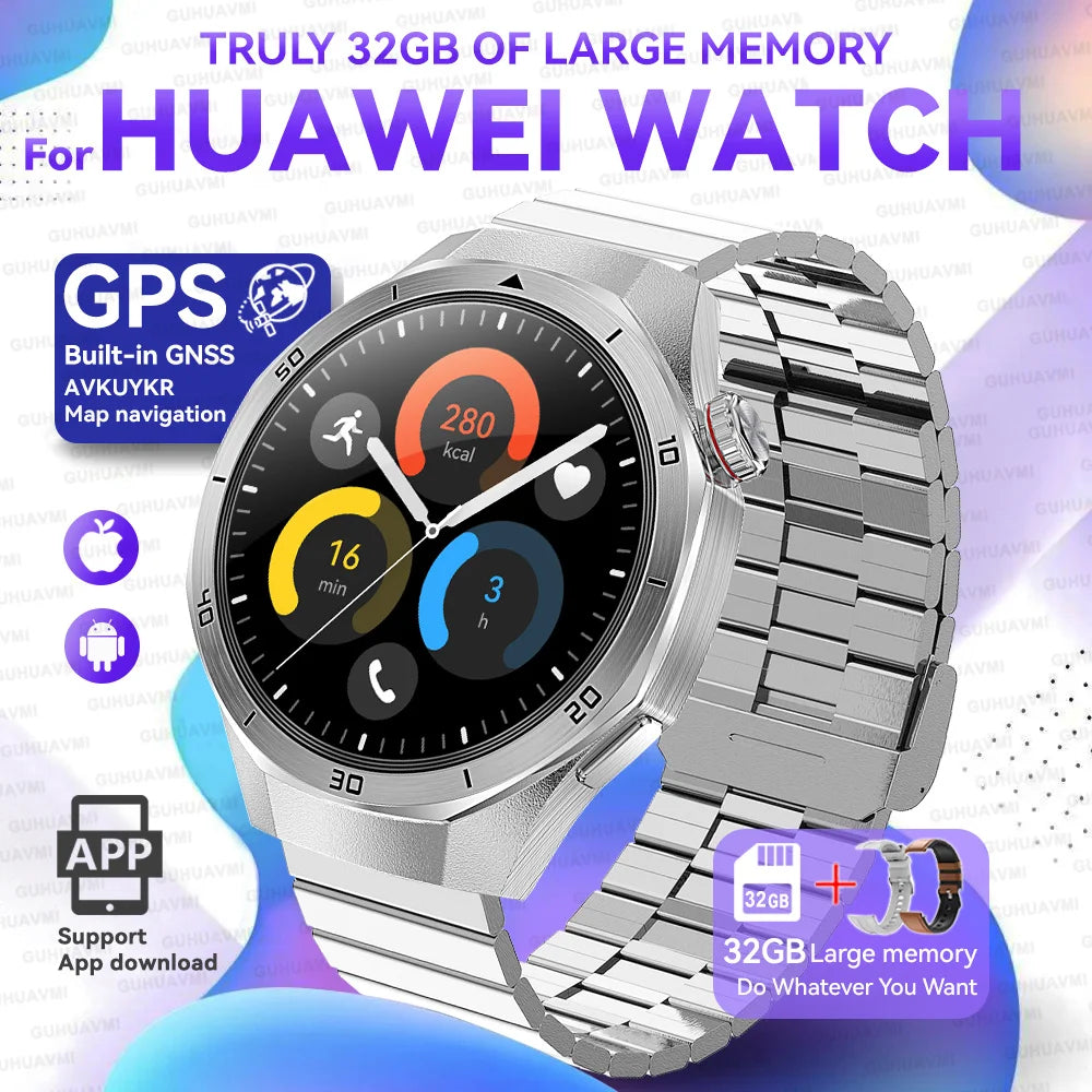 2025 New For HUAWEI GT 5 Pro Multifunction HarmonyOS System Smartwatch Sapphire Screen 32Gb RAM GPS HD Video Call Smart Bracelet