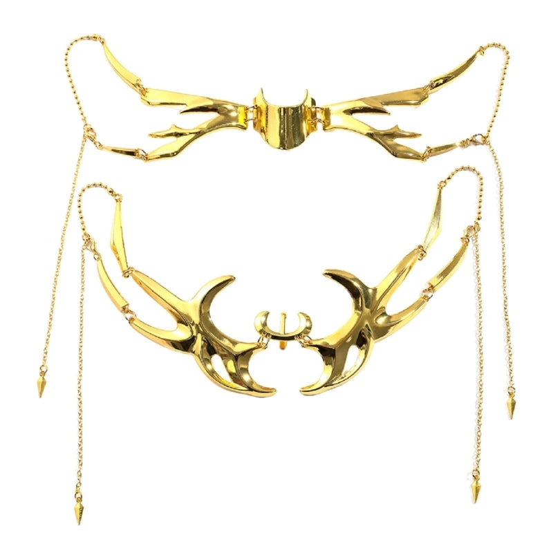 Irregular Metal Mask Hollow Face Decoration Mechanical Alien Fluid Face Accessories Halloween Masquerade Party Jewelry