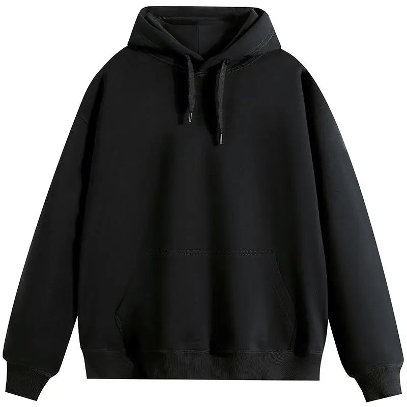 2025 New  Fashion Men's Hoodies New Autumn Winter Casual Thick Warm Top Solid Color Pullover Hoodie Sweatshirt