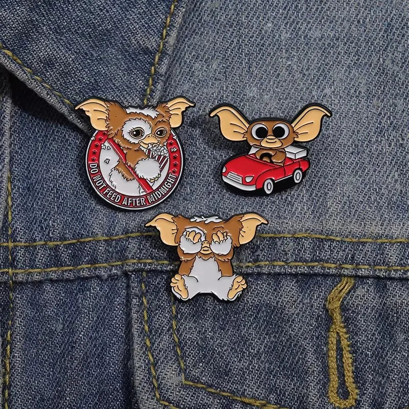 80's Anime Halloween Monster Enamel Pins Cartoon Movie Character Brooches Lapel Badge Fashion Jewelry Gift For Kids Friends