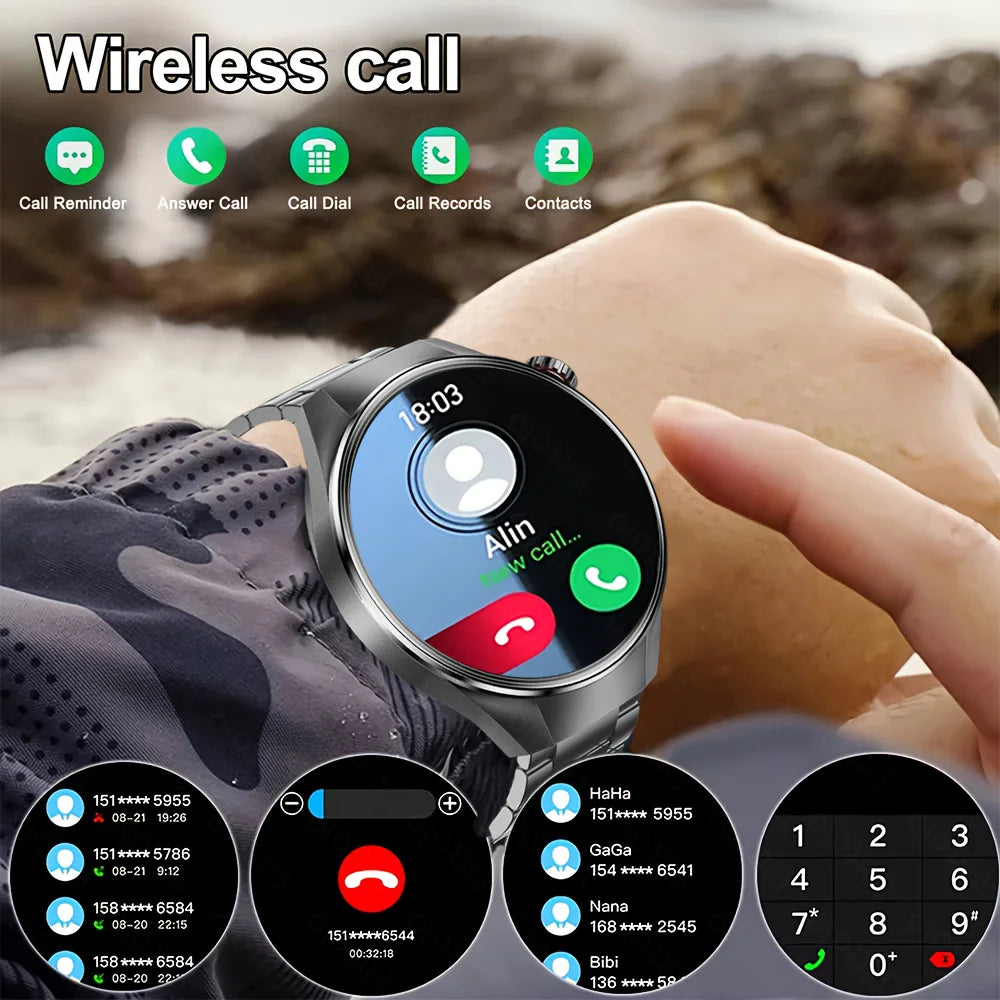 2025 New Watch G5 Plus GPS NFC Smart Watch Men Women 466*466 AMOLED Screen Heart Rate Bluetooth Call IP68 Waterproof Smartwatch