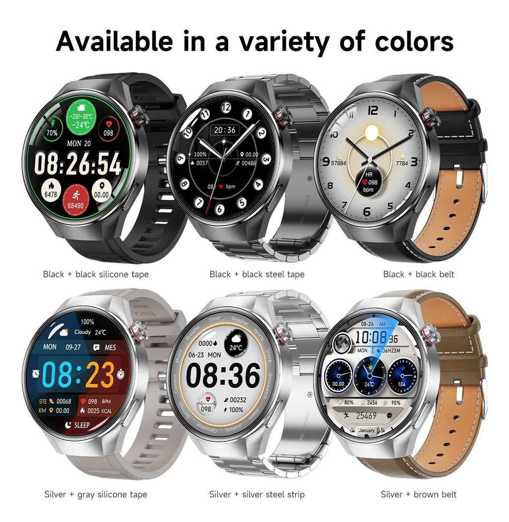 2025 New Originl Watch GUHUAVMI Smart Watch 1.75" HD AMOLED Screen GPS track Heart Rate Bluetooth Call Compass Smartwatches Men