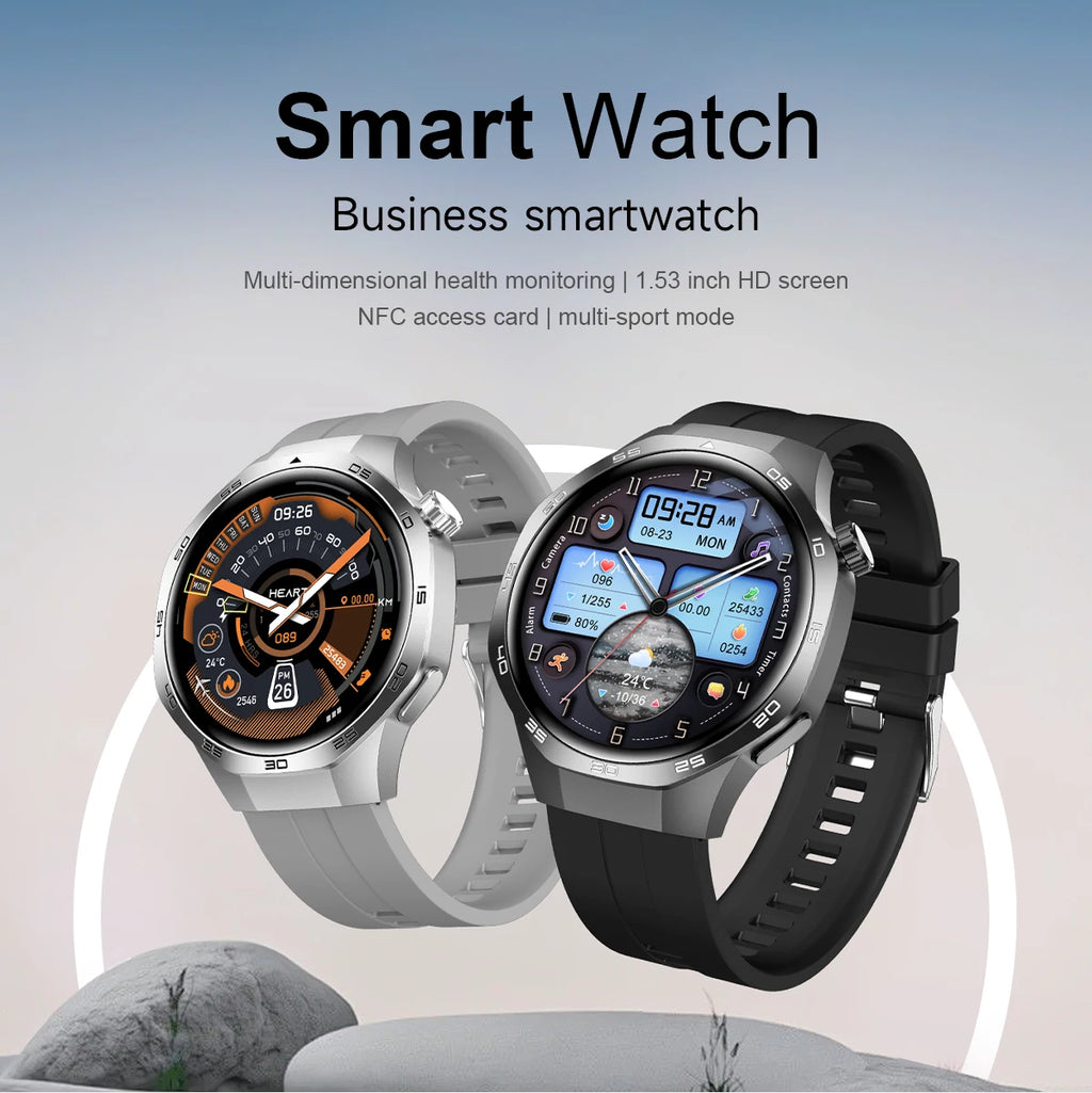 2025 For HUAWEI GT5 Pro GPS Track Smart Watch Men 360*360 AMOLED Screen NFC BT Call Waterproof Health Monitor Man Smartwatches
