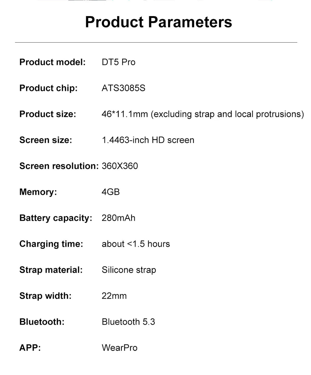 2025 New For HUAWEI GT 5 Pro Multifunction HarmonyOS System Smartwatch Sapphire Screen 32Gb RAM GPS HD Video Call Smart Bracelet