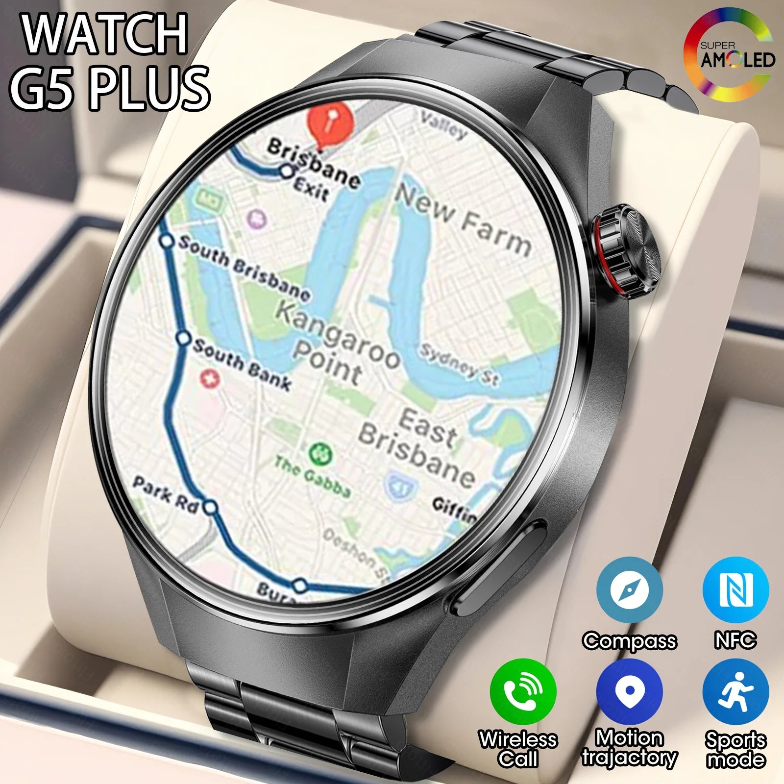 2025 True AMOLED Smart Watch Full touch Screen 466*466 HD Health Tracker Voice Call Smartwatch Man Women For Xiaomi Huawei iOS
