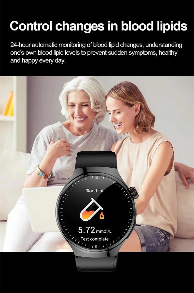 2025 New Smart Watch For Men Health ECG+HRV Blood Oxygen Uric Acid Fitness Sport Tracker Watches body fat Sleep Call Smartwatch