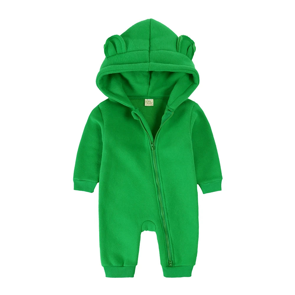 2025 new Bodysuit For Newborn Baby Boys Girls Clothes Long Sleeve cotton Rompers Hoodies Bear Jumpsuit Costume Infant Onesies