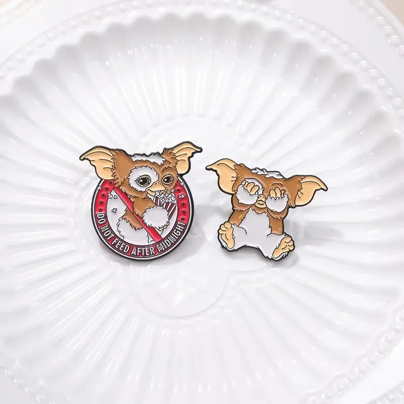 80's Anime Halloween Monster Enamel Pins Cartoon Movie Character Brooches Lapel Badge Fashion Jewelry Gift For Kids Friends