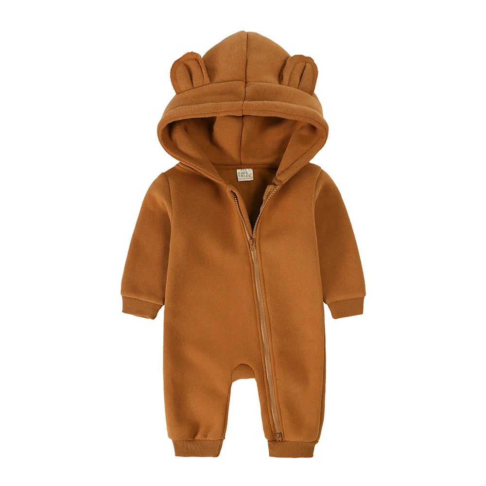 2025 new Bodysuit For Newborn Baby Boys Girls Clothes Long Sleeve cotton Rompers Hoodies Bear Jumpsuit Costume Infant Onesies