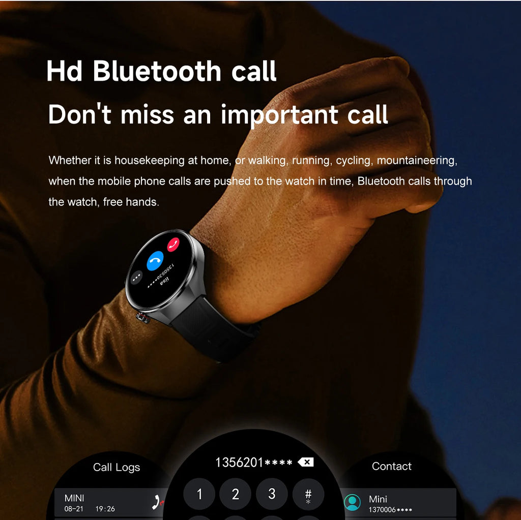 2025 New Originl Watch GUHUAVMI Smart Watch 1.75" HD AMOLED Screen GPS track Heart Rate Bluetooth Call Compass Smartwatches Men