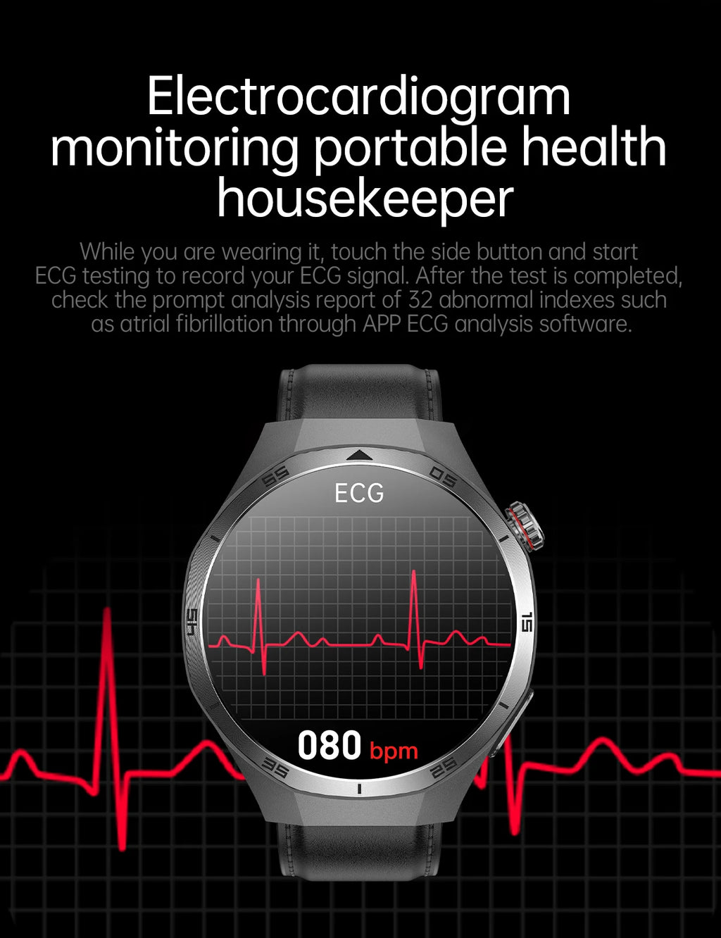 2025 New For HUAWEI ECG+PPG Three High Smart Watch Lipids Uric acid Blood pressure Smartwatch Men NFC Sport HD Call Health Clock