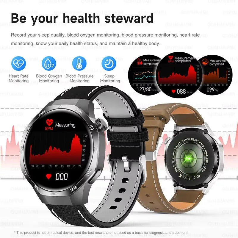 2025 For HUAWEI GT5 Pro GPS Track Smart Watch Men 360*360 AMOLED Screen NFC BT Call Waterproof Health Monitor Man Smartwatches
