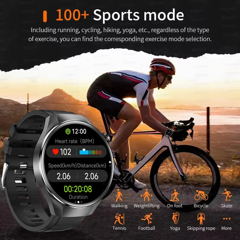 2025 New Watch G5 Plus Sports Smart Watch Men 466*466 AMOLED Screen IP68 Waterproof GPS trackr Compass Bluetooth Call Smartwatch