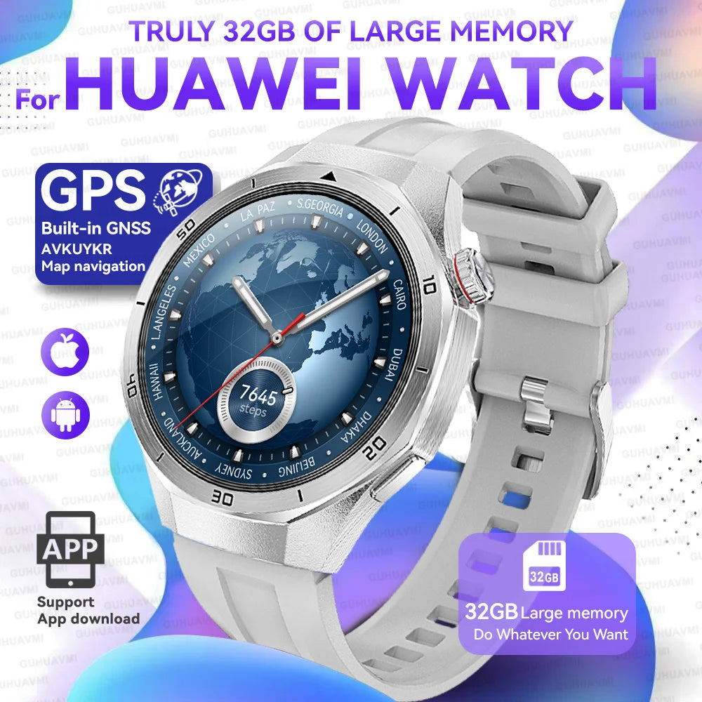 2025 New For HUAWEI GT 5 Pro Multifunction HarmonyOS System Smartwatch Sapphire Screen 32Gb RAM GPS HD Video Call Smart Bracelet