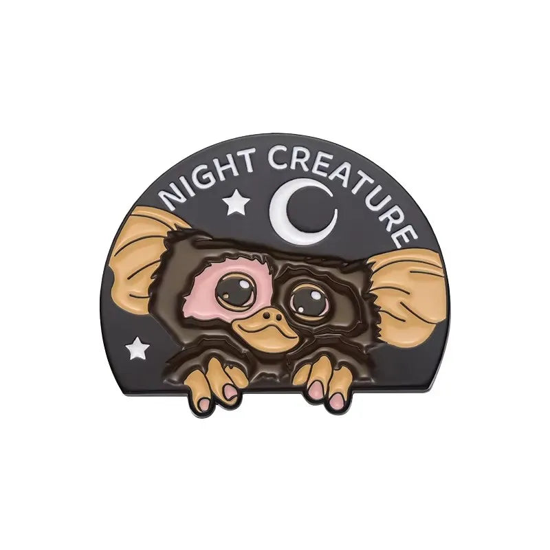 80's Anime Halloween Monster Enamel Pins Cartoon Movie Character Brooches Lapel Badge Fashion Jewelry Gift For Kids Friends