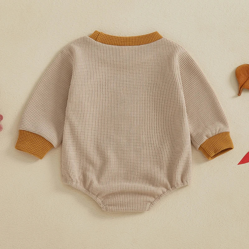 0-24M Baby Girls Boys Sweatshirts Rompers Easter Clothes Rabbit Letter Embroidery Long Sleeve Spring Bodysuits Jumpsuits