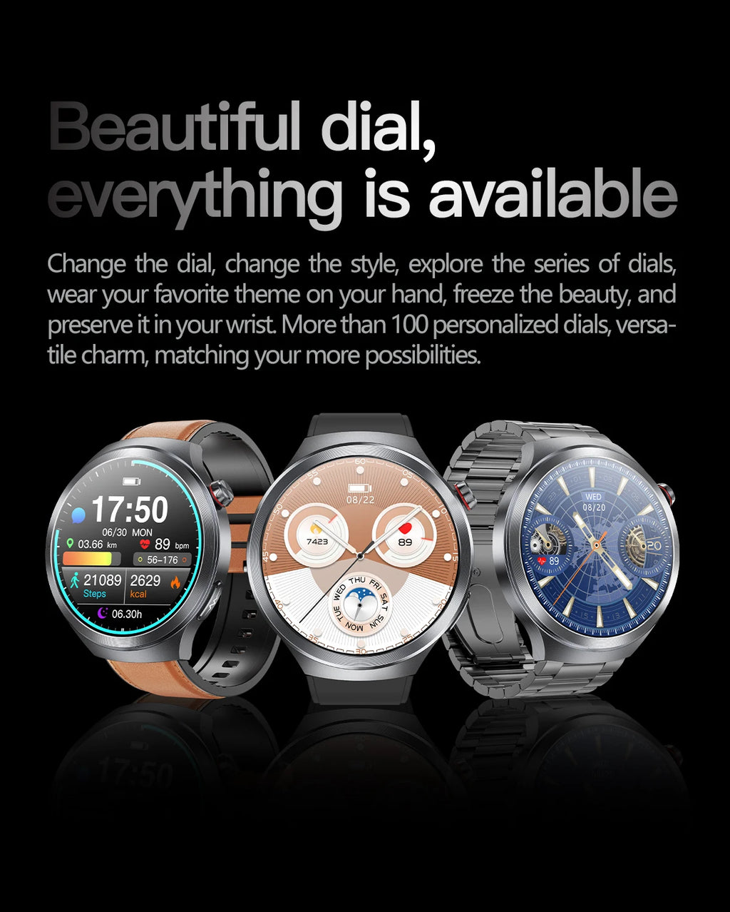 2025 New Health detection ECG+PPG Uric Acid Blood Oxygen Body Analysis Smart Watch Clock Bluetooth BT Call Smart Watch Men