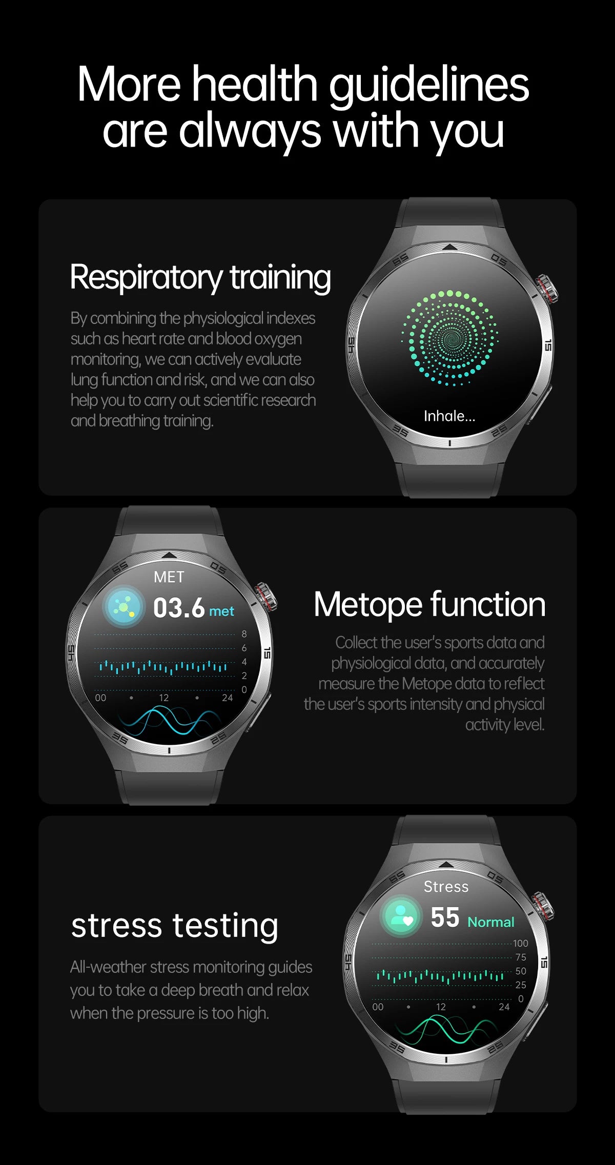 2025 New For HUAWEI ECG+PPG Three High Smart Watch Lipids Uric acid Blood pressure Smartwatch Men NFC Sport HD Call Health Clock