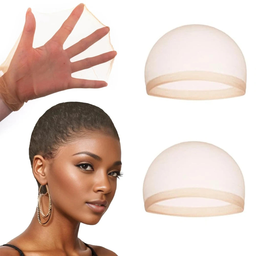 Wholesale 20 Pcs Transparent HD Wig Cap, Thin Nylon Cap for for Women Lace Front, Suitable for Parties, Weddings,Halloween