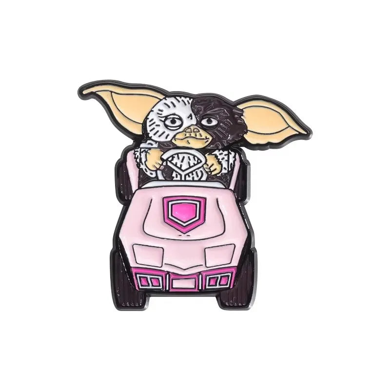 80's Anime Halloween Monster Enamel Pins Cartoon Movie Character Brooches Lapel Badge Fashion Jewelry Gift For Kids Friends