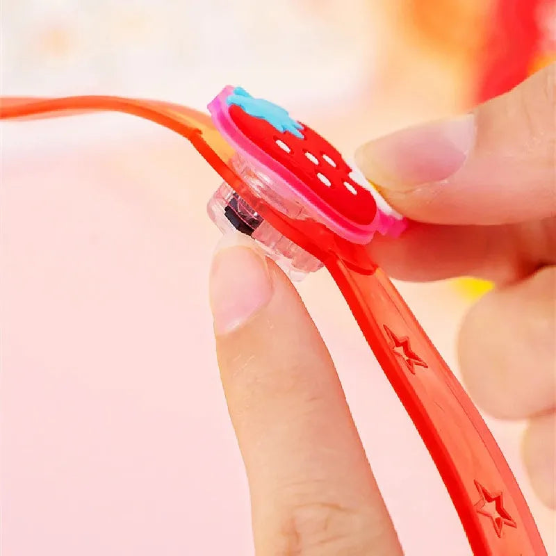 12Pcs Cute Glow Bracelet Toy Kindergarten Prizes Kids Birthday Party Favor Package Pinata Fillers The Perfect GiftFor Kids