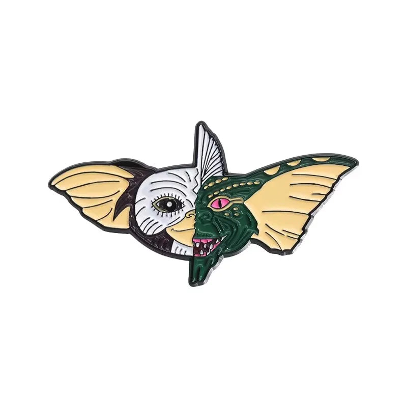 80's Anime Halloween Monster Enamel Pins Cartoon Movie Character Brooches Lapel Badge Fashion Jewelry Gift For Kids Friends