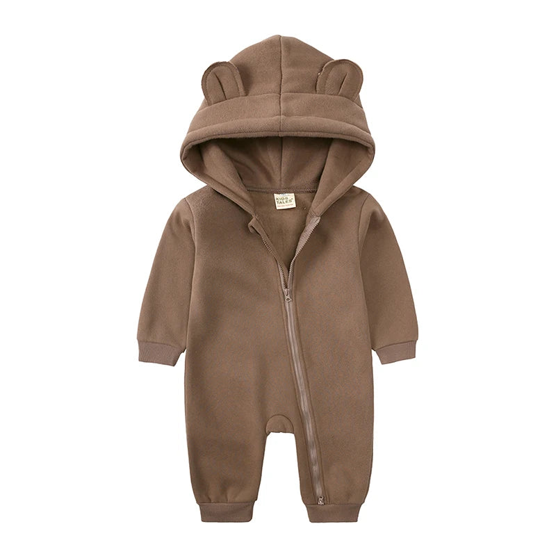 2025 new Bodysuit For Newborn Baby Boys Girls Clothes Long Sleeve cotton Rompers Hoodies Bear Jumpsuit Costume Infant Onesies