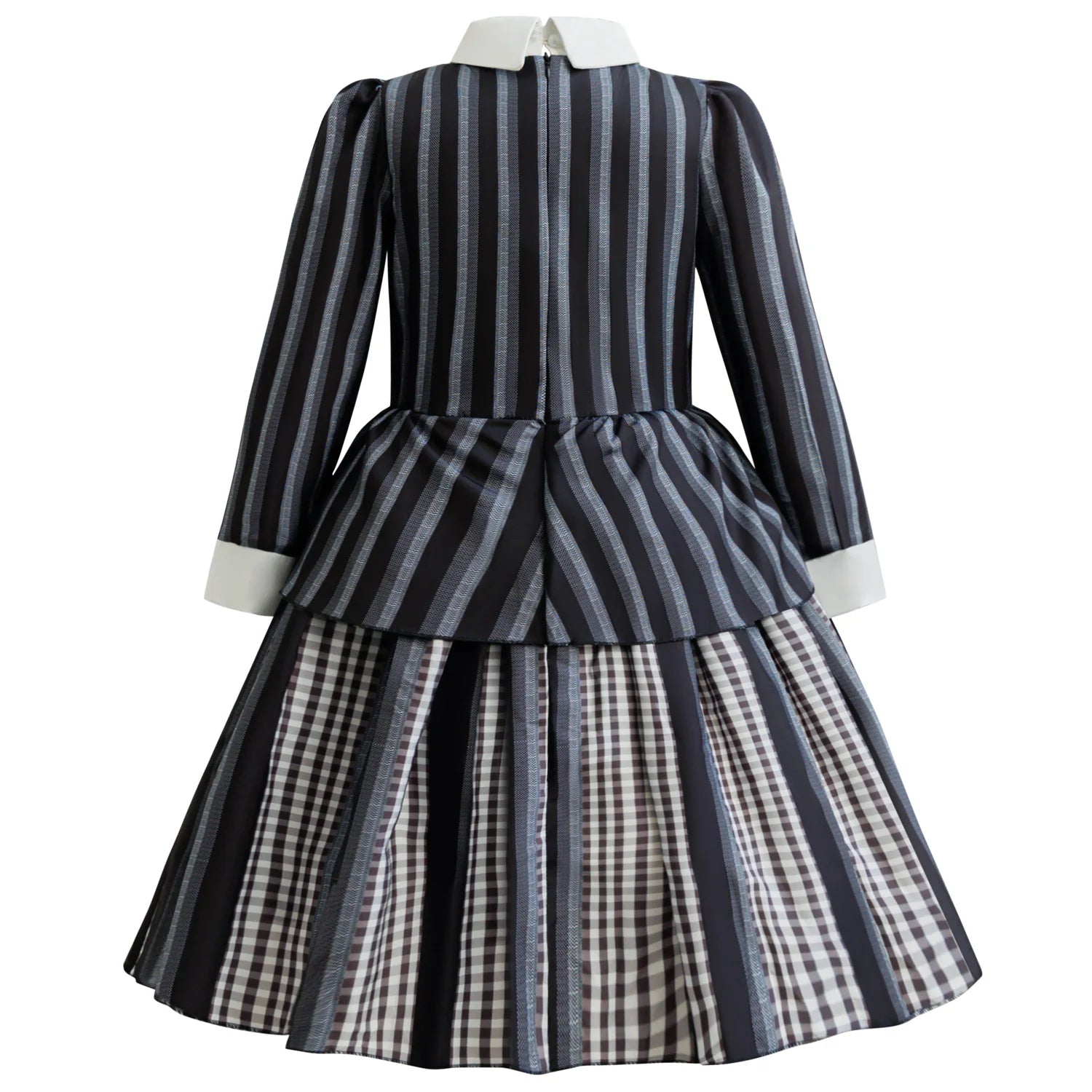 2025 Wednesday Costume Girl Kids Black Dress 3-12Y Children Halloween Party Black Gothic Cosplay Costumes Daily Casual Outfits