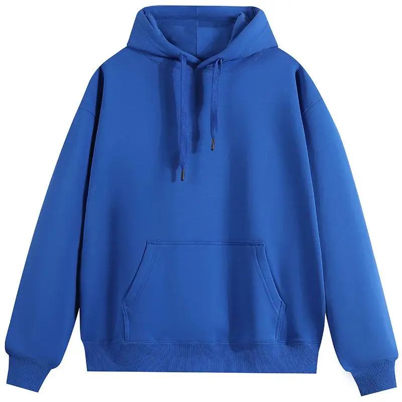 2025 New  Fashion Men's Hoodies New Autumn Winter Casual Thick Warm Top Solid Color Pullover Hoodie Sweatshirt