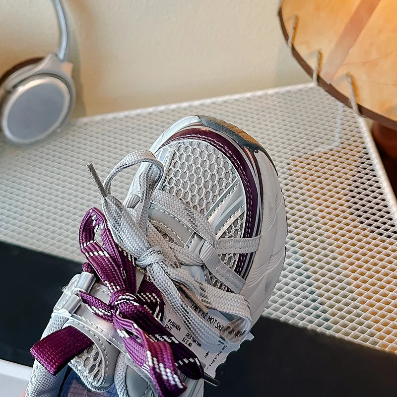 2025 Spring Autumn New Children Casual Shoes for Girls Boys Fashion Korean Style Soft Sole Anti-slippery Versatile Chic Sneakers