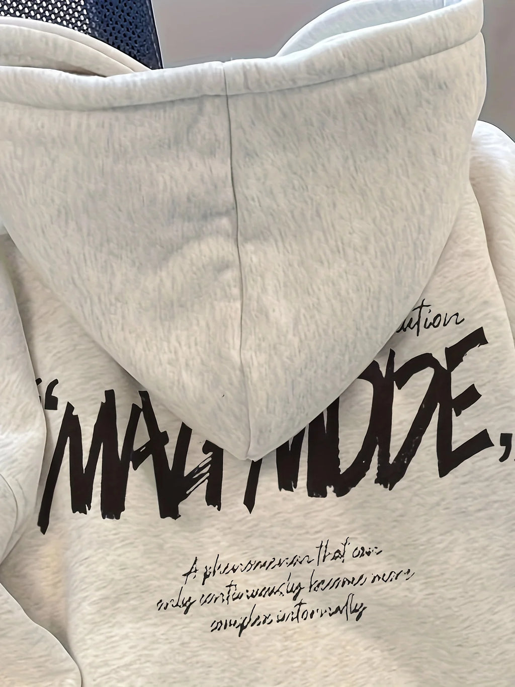 2025 Autumn and Winter Men's Casual Hooded Sweater Letter Printing Unisex Pure Cotton Versatile Loose Fashion Comfortable Hoodie