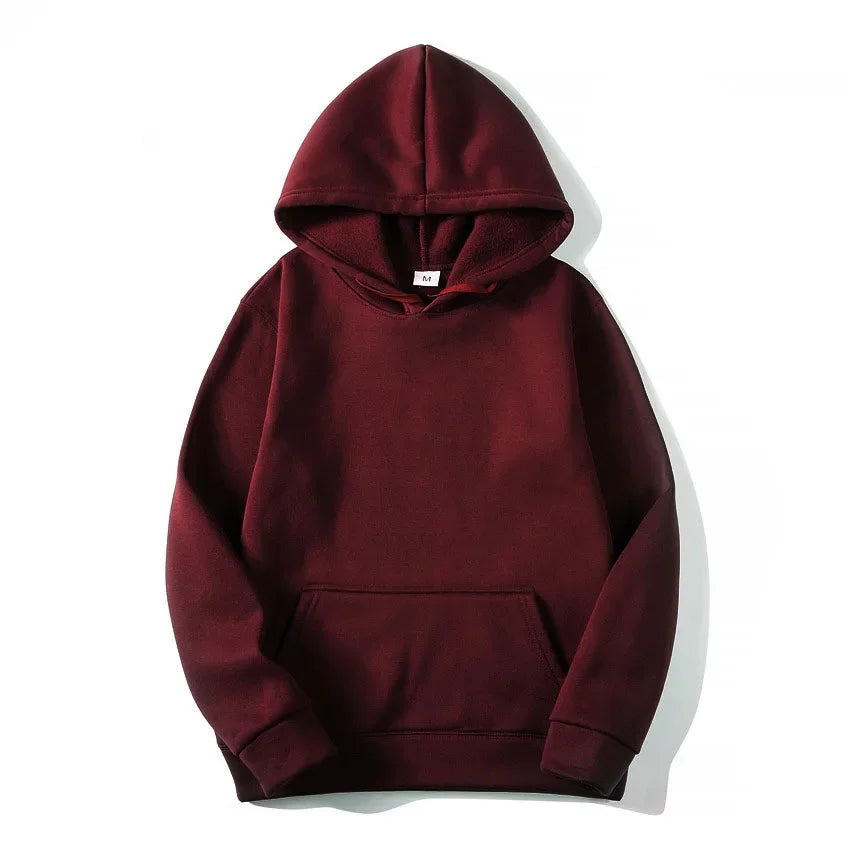 2025 Men's Hoodies Women Pullover Spring Autumn Casual Hoodie Sweatshirts Solid Color Hoodies Oversize Black Sweatshirt For Male