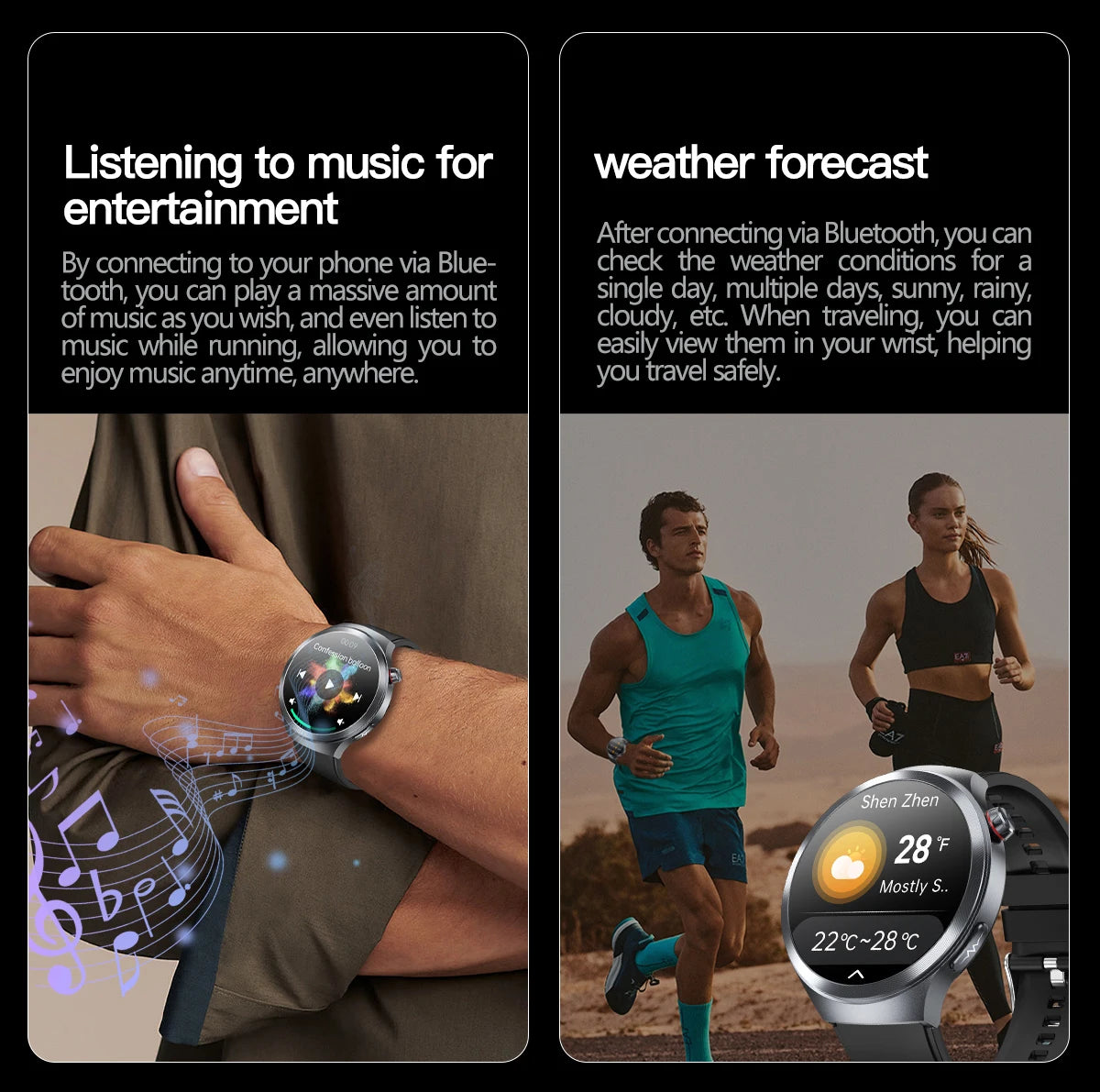 2025 New Health detection ECG+PPG Uric Acid Blood Oxygen Body Analysis Smart Watch Clock Bluetooth BT Call Smart Watch Men