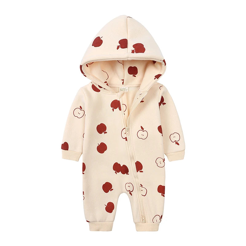 2025 new Bodysuit For Newborn Baby Boys Girls Clothes Long Sleeve cotton Rompers Hoodies Bear Jumpsuit Costume Infant Onesies