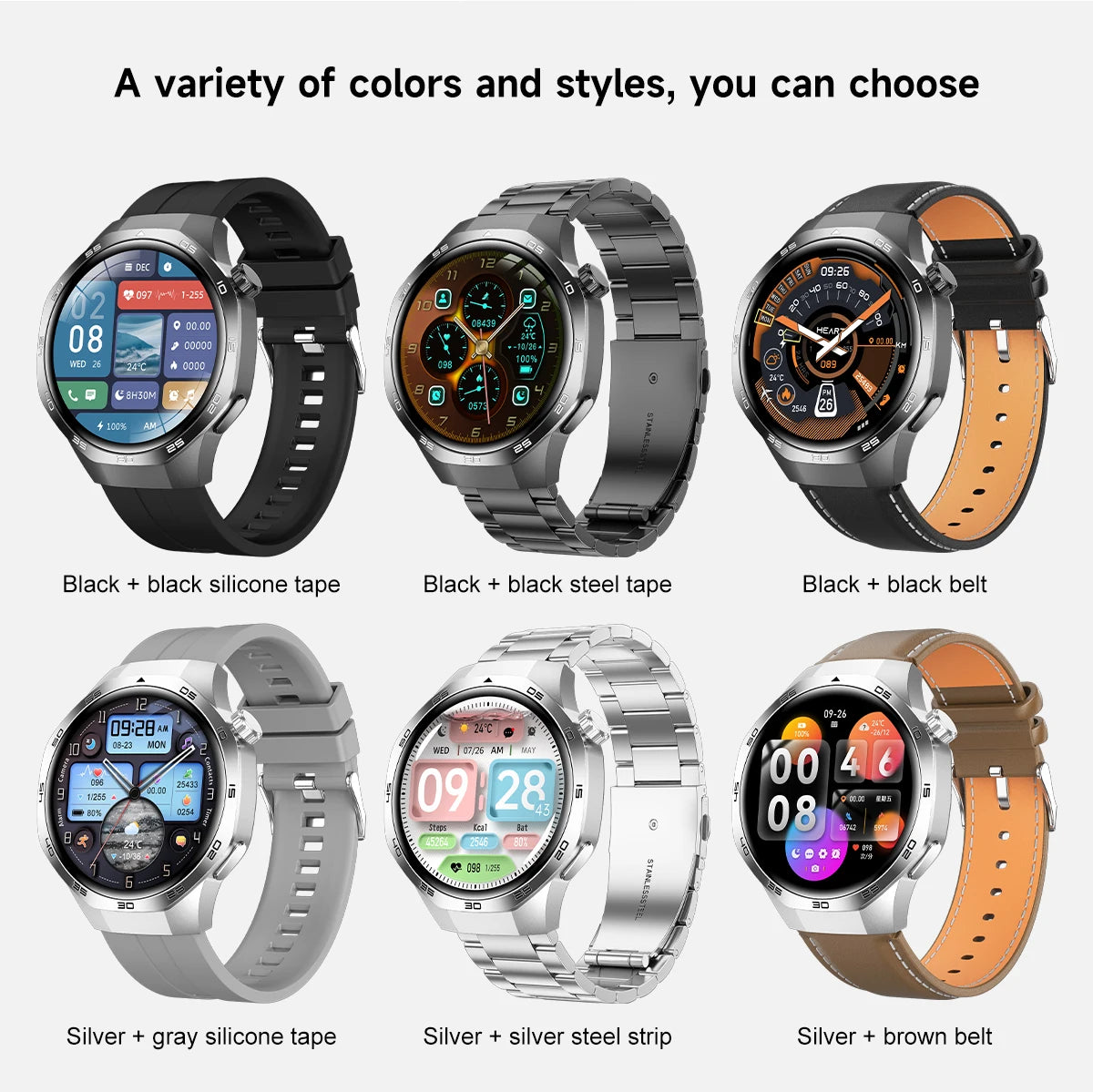 2025 For HUAWEI GT5 Pro GPS Track Smart Watch Men 360*360 AMOLED Screen NFC BT Call Waterproof Health Monitor Man Smartwatches