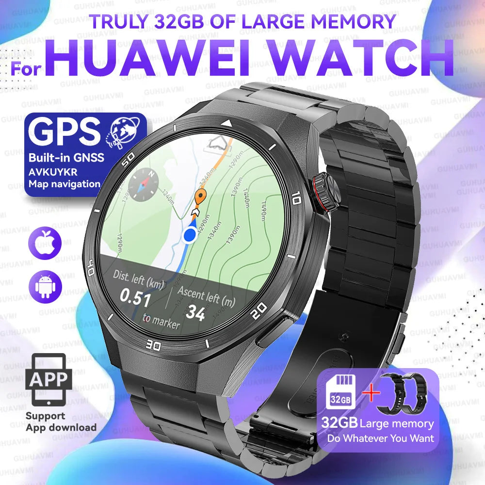2025 New For HUAWEI GT 5 Pro Multifunction HarmonyOS System Smartwatch Sapphire Screen 32Gb RAM GPS HD Video Call Smart Bracelet