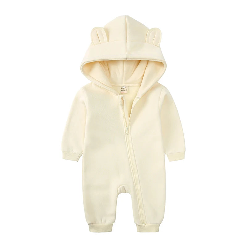 2025 new Bodysuit For Newborn Baby Boys Girls Clothes Long Sleeve cotton Rompers Hoodies Bear Jumpsuit Costume Infant Onesies